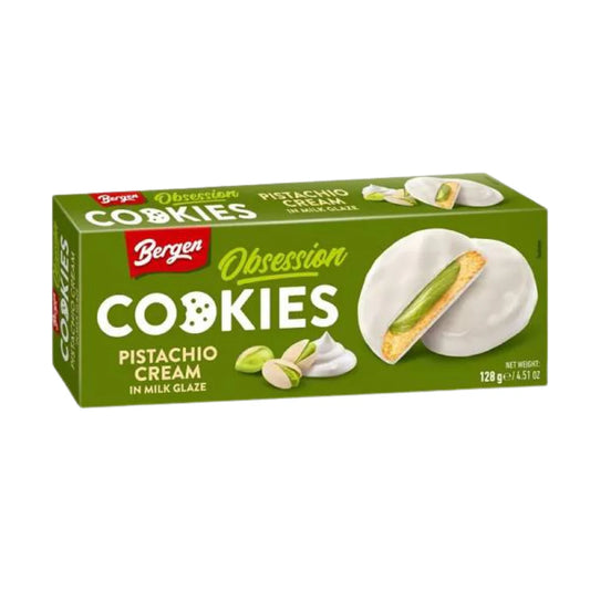 Bergen Cookies Pistachio Cream Milk Glaze 120g